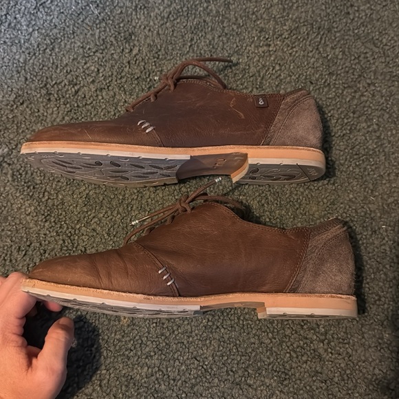 Ahnu Brown Leather Shoes - Picture 3 of 7